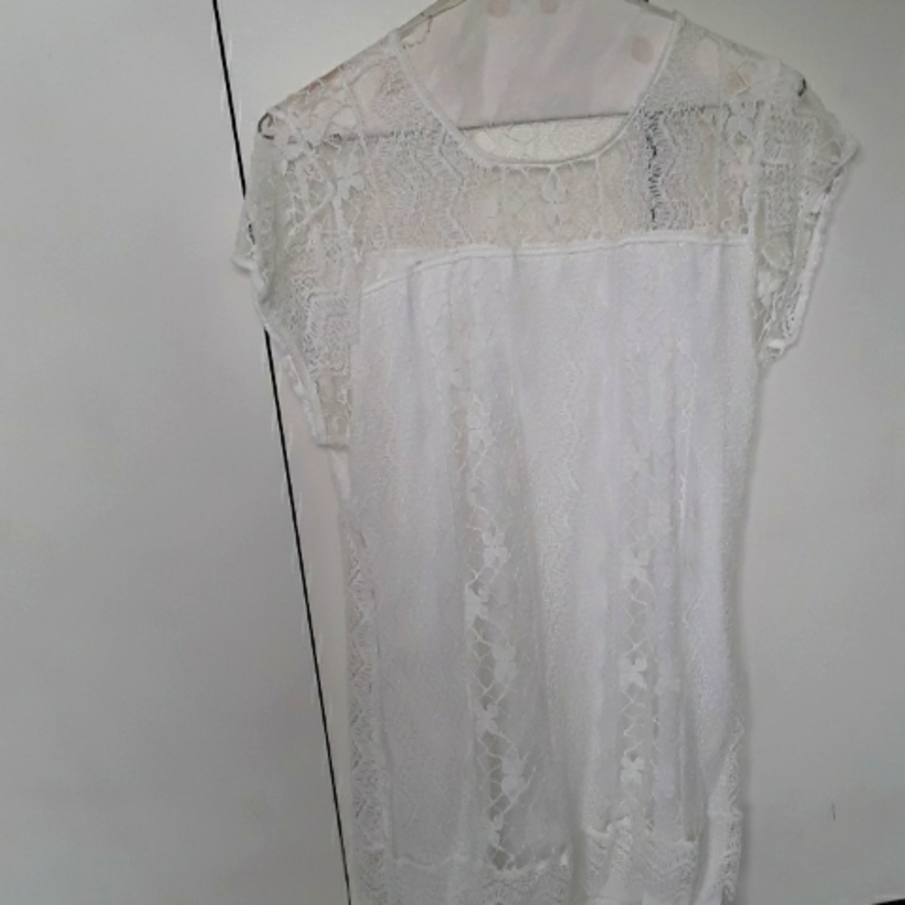 Pretty little cream colored lace dress with lining